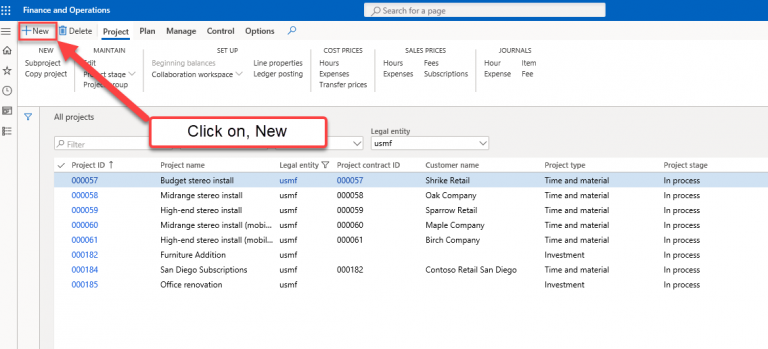 How to Create Project Contracts in Microsoft Dynamics 365?