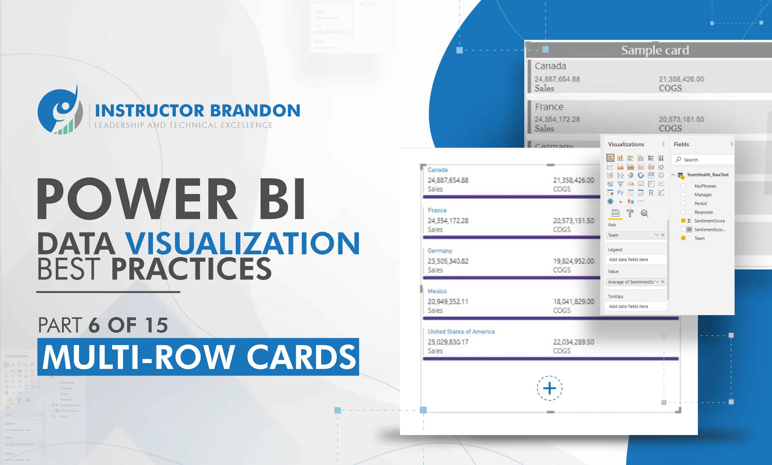 Power BI Best Practices Part 6 Multi Row Cards