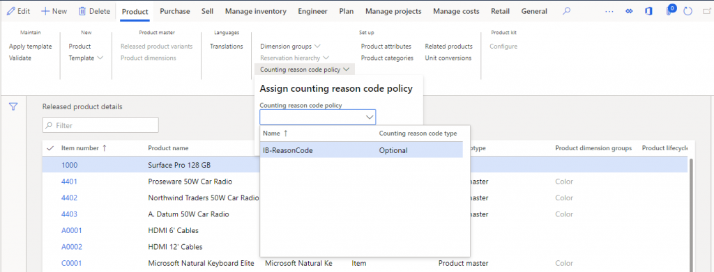 How to Setup Reason Codes in D365 Supply Chain Management?